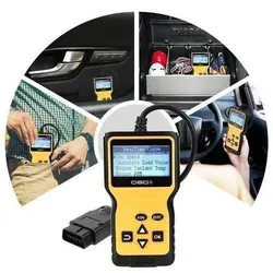 Écran LCD du Diag-OBD2 V1 affichant le menu de diagnostic